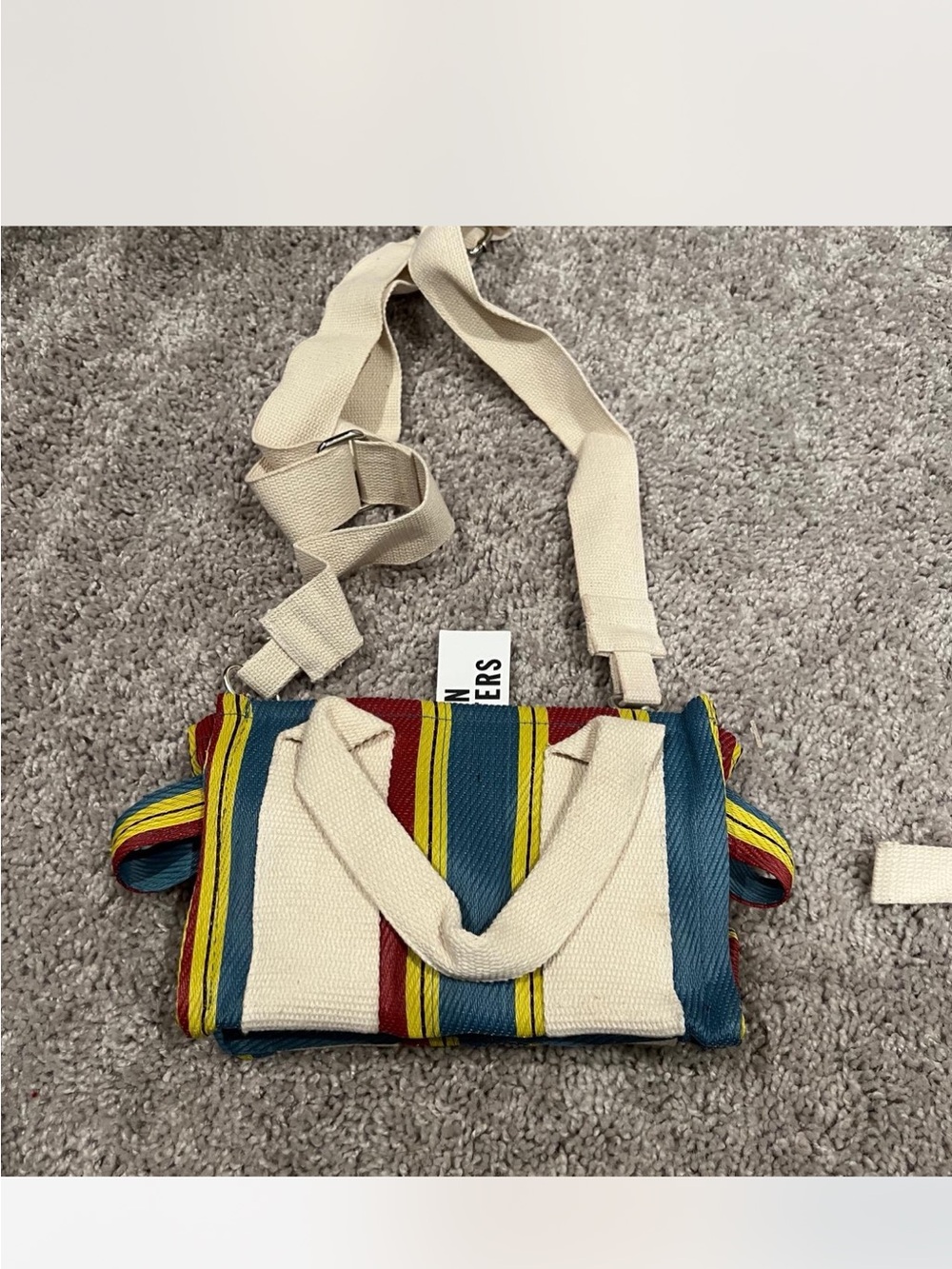 Urban Outfitters Canvas Striped Crossbody Bag - Multicolor